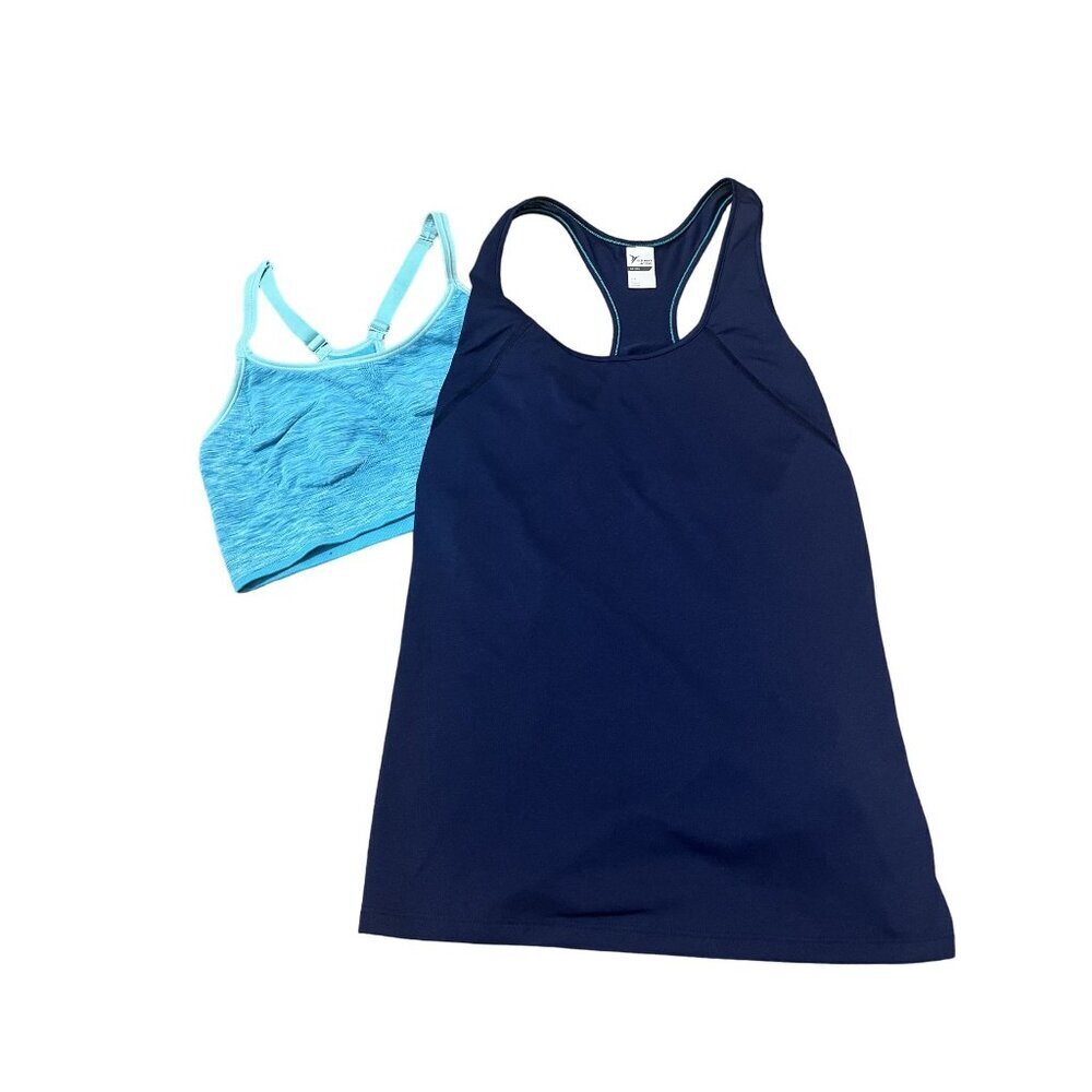 Old Navy Athletic Bundle Sports Bra & Racer Tank Top Set